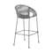 Armen Living Acapulco 30" Indoor Outdoor Steel Bar Stool with Gray Rope LCACBAGR30 - alternate 5